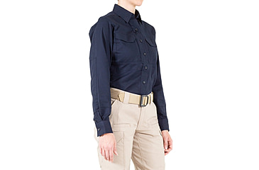 Image of First Tactical V2 Tactical Long Sleeve Shirt - Womens, Midnight Navy, Medium, R, 121006-729-M-R
