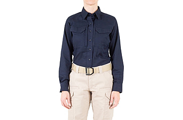 Image of First Tactical V2 Tactical Long Sleeve Shirt - Womens, Midnight Navy, Medium, R, 121006-729-M-R