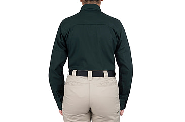 Image of First Tactical V2 Tactical Long Sleeve Shirt - Womens, Spruce Green, Large, 121006-812-L-R