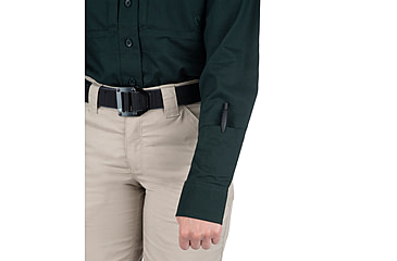 Image of First Tactical V2 Tactical Long Sleeve Shirt - Womens, Spruce Green, Large, 121006-812-L-R