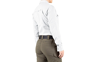 Image of First Tactical V2 Tactical Long Sleeve Shirt - Womens, White, Large, R, 121006-010-L-R