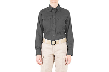 Image of First Tactical V2 Tactical Long Sleeve Shirt - Womens, Wolf Grey, Extra Large, R, 121006-036-XL-R