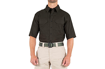 Image of First Tactical V2 Tactical Short Sleeve Shirt - Mens, Kodiak Brown, 3XL, T, 112007-182-3XL-T