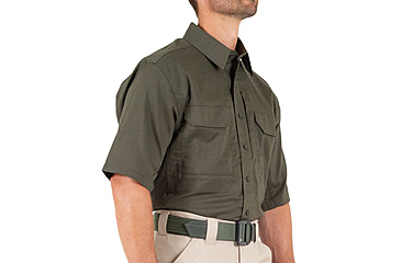 Image of First Tactical V2 Tactical Short Sleeve Shirt - Mens, OD Green, 4XL, T, 112007-830-4XL-T