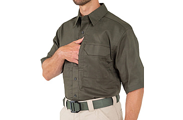 Image of First Tactical V2 Tactical Short Sleeve Shirt - Mens, OD Green, 4XL, T, 112007-830-4XL-T