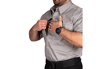 Image of First Tactical V2 Tactical Short Sleeve Shirt - Mens, Tall, Nickel Gray, 3XL, 112007-083-3XL-T