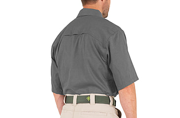 Image of First Tactical V2 Tactical Short Sleeve Shirt - Mens, Wolf Grey, 2XL, T, 112007-036-XXL-T