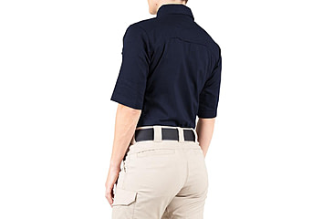 Image of First Tactical V2 Tactical Short Sleeve Shirt - Womens, Midnight Navy, Large, 122007-729-L
