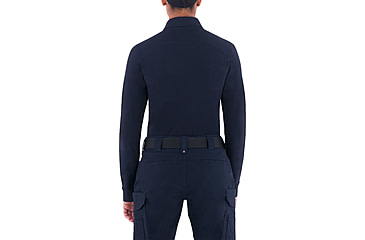 Image of First Tactical WoMens Cotton L/S Polo w/Pen Pocket, Midnight Navy, Extra Small 121502-729-XS