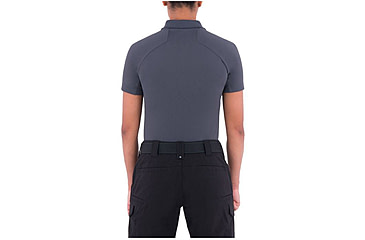 Image of First Tactical Womens Performance Ss Polo, Asphalt, Extra Small 122509-015-XS