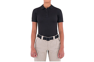 Image of First Tactical Womens Performance Ss Polo, Black, Extra Small 122509-019-XS