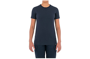 Image of First Tactical Womens Tactix Cotton L/S Tee, Midnight Navy, Extra Small 121505-729-XS