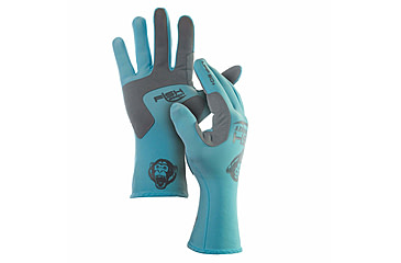 Image of Fish Monkey Full Finger Guide Gloves, Lite Blue, M, FM10-LTBLUE-M