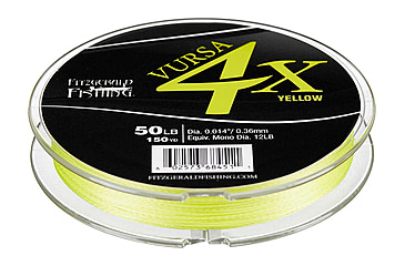 Image of Fitzgerald Fishing Vursa Braid 4X Line, 40lb, Green, 150yds, VBG4X40150