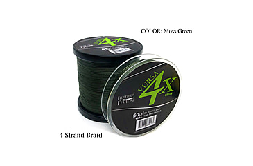Image of Fitzgerald Fishing Vursa Braid 4X Line, 40lb, Green, 150yds, VBG4X40150