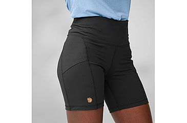 Image of Fjallraven Abisko 6in Short Tights - Womens, Black, Small, F14200146-550-S