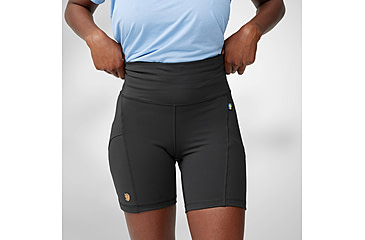 Image of Fjallraven Abisko 6in Short Tights - Womens, Black, Small, F14200146-550-S
