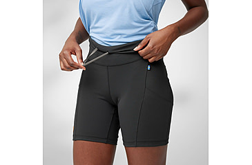 Image of Fjallraven Abisko 6in Short Tights - Womens, Black, Small, F14200146-550-S