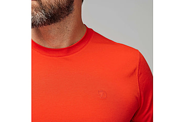 Image of Fjallraven Abisko Day Hike Long Sleeve - Mens, Flame Orange, Extra Large, F12600214-214-XL