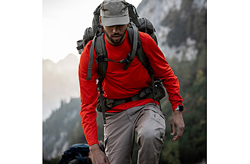 Image of Fjallraven Abisko Day Hike Long Sleeve - Mens, Flame Orange, Extra Large, F12600214-214-XL