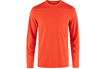 Image of Fjallraven Abisko Day Hike Long Sleeve - Mens, Flame Orange, Extra Large, F12600214-214-XL