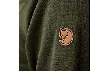 Image of Fjallraven Abisko Grid Fleece Hoodie - Mens, Deep Forest, Small, F12600228-662FR-S
