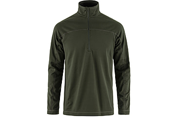 Image of Fjallraven Abisko Lite Fleece Half Zip - Mens, Deep Forest, Extra Small, F87113-662-XS