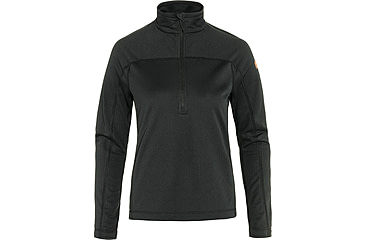 Image of Fjallraven Abisko Lite Fleece Half Zip - Womens, Black, Large, F87141-550-L