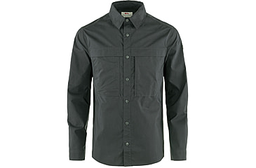 Image of Fjallraven Abisko Trail Shirt Long Sleeve - Mens, Dark Grey, Medium, F12600194-30-M