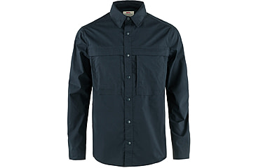 Image of Fjallraven Abisko Trail Shirt Long Sleeve - Mens, Dark Navy, Medium, F12600194-555-M