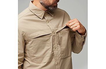 Image of Fjallraven Abisko Trail Shirt Long Sleeve - Mens, Fossil, 2XL, F12600194-118-XXL