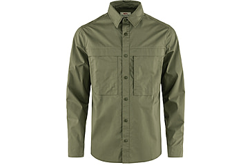 Image of Fjallraven Abisko Trail Shirt Long Sleeve - Mens, Green, Small, F12600194-620-S