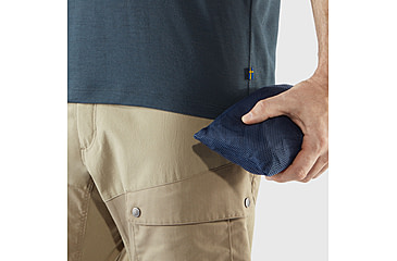 Image of Fjallraven Abisko Trekking Short Sleeve Shirt - Mens, Dark Navy, Small, F87939-555-S