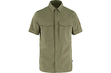 Image of Fjallraven Abisko Trekking Short Sleeve Shirt - Mens, Light Olive, Large, F87939-622-L