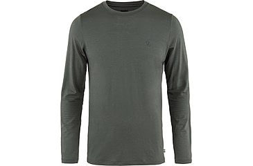 Image of Fjallraven Abisko Wool Long Sleeve - Mens, Basalt, Extra Large, F87194-050-XL