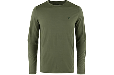 Image of Fjallraven Abisko Wool Long Sleeve - Mens, Laurel Green, Large, F87194-625-L