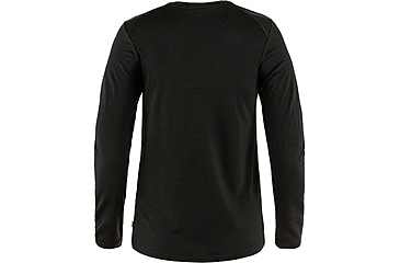 Image of Fjallraven Abisko Wool Long Sleeve - Womens, Black, Extra Large, F84102-550-XL