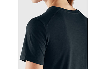 Image of Fjallraven Abisko Wool Short Sleeve - Womens, Black, Small, F84101-550-S