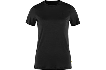 Image of Fjallraven Abisko Wool Short Sleeve - Womens, Black, Small, F84101-550-S