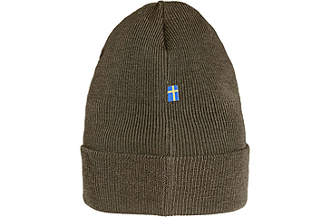 Image of Fjallraven Classic Knit Hat, Dark Olive, One Size