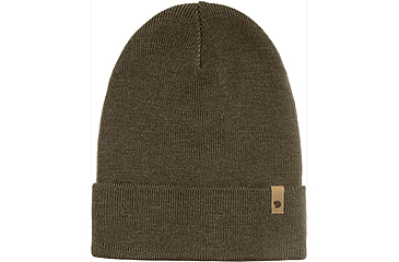 Image of Fjallraven Classic Knit Hat, Dark Olive, One Size