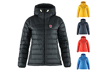 Image of Fjallraven Expedition Pack Down Hoodie - Women's, Black, Dandelion, Navy, True Red, UN Blue