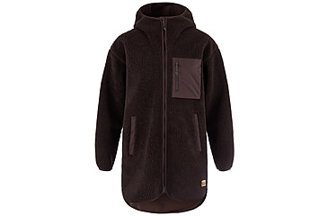 Image of Fjallraven Vardag Pile Fleece Long Hooded Jacket - Womens