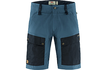Image of Fjallraven Keb Shorts - Mens, Dark Navy/Uncle Blue, 52, F80809-555-520-52