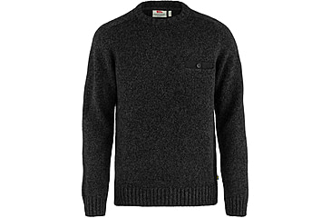 Image of Fjallraven Lada Round-Neck Sweater - Mens, Black, Medium, F84139-550-M