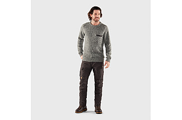Image of Fjallraven Lada Round-neck Sweater - Mens, Grey, Extra Small, F84139-020-XS