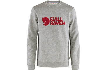 Image of Fjallraven Logo Sweater - Mens, Grey-Melange, 2XL, F84142-020-999-XXL