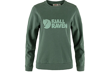 Image of Fjallraven Logo Sweater - Womens, Extra Small, Deep Patina/Misty Green, F84143-679-674-XS