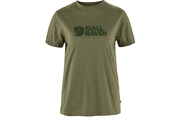 Image of Fjallraven Logo Tee - Womens, Green, Extra Large, F87146-620-XL