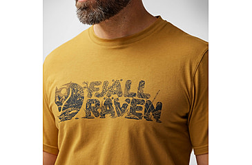 Image of Fjallraven Lush Logo T-Shirt - Mens, Acorn, Medium, F12600219-166-M